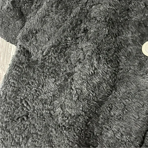 Vintage 1960's Fingerhut Fashion Jackie O Black Coat Black w/ Metal Buttons - Picture 7 of 14